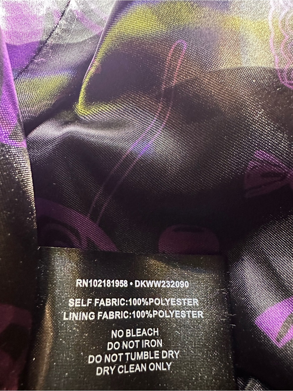 Dolls Kill x Willy Wonka & the Chocolate Factory Long psychedelic Coat, Small - Picture 16 of 17